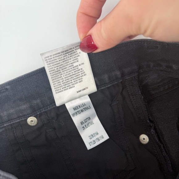 Citizens of Humanity Georgia High Rise Boot Cut Jeans Womens Size 29 Black - Picture 10 of 13